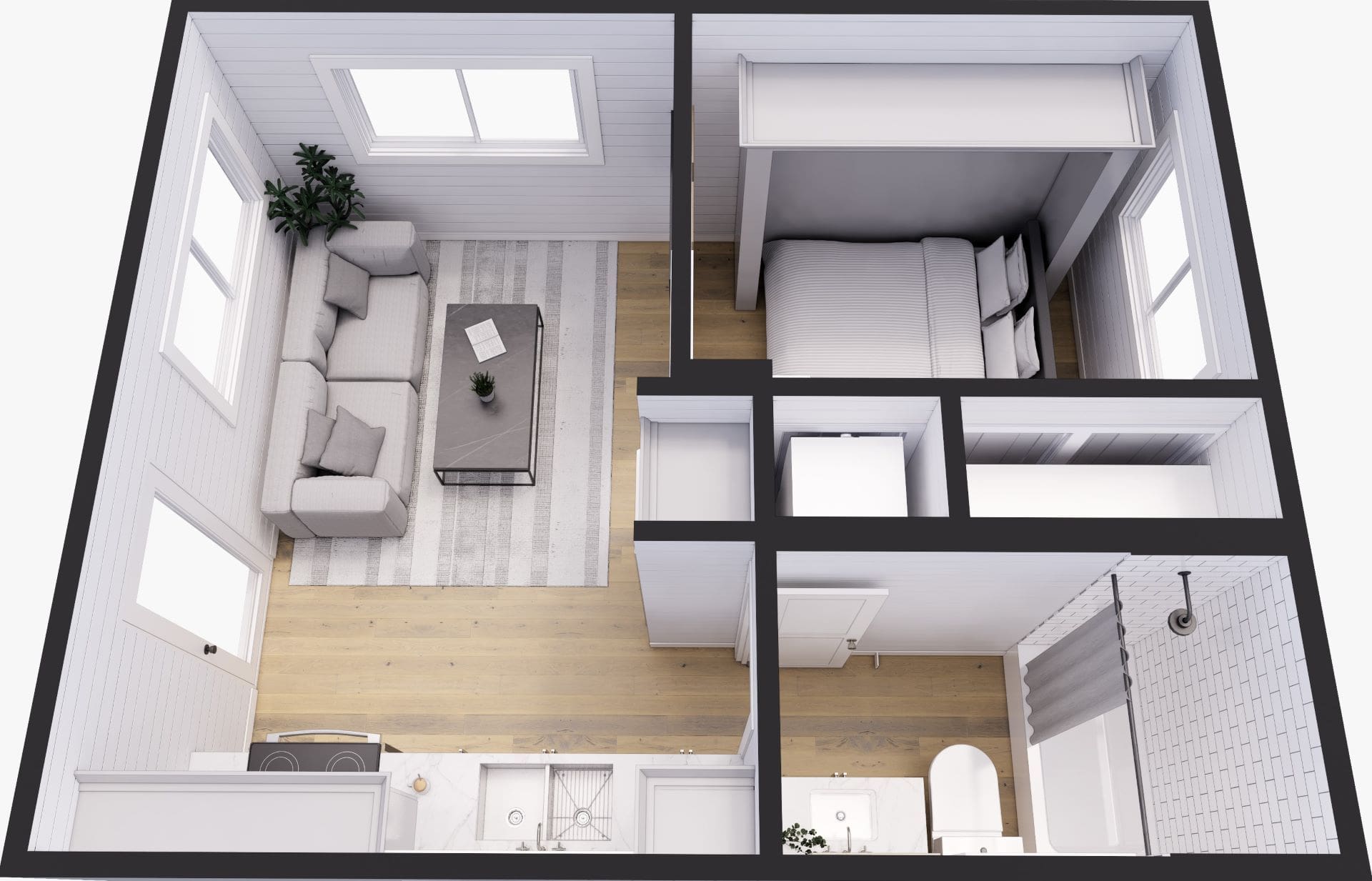 An example of a floor plan for the Happy Twogether