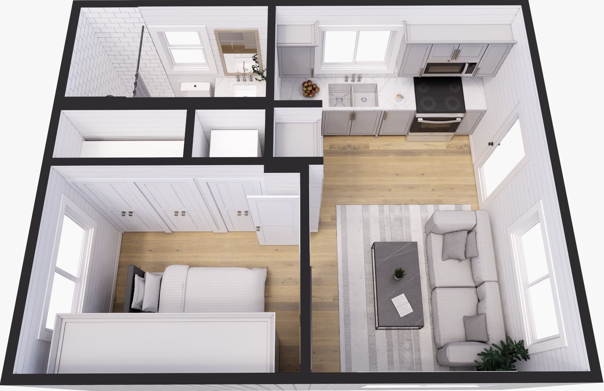 An example of a floor plan for the Happy Twogether