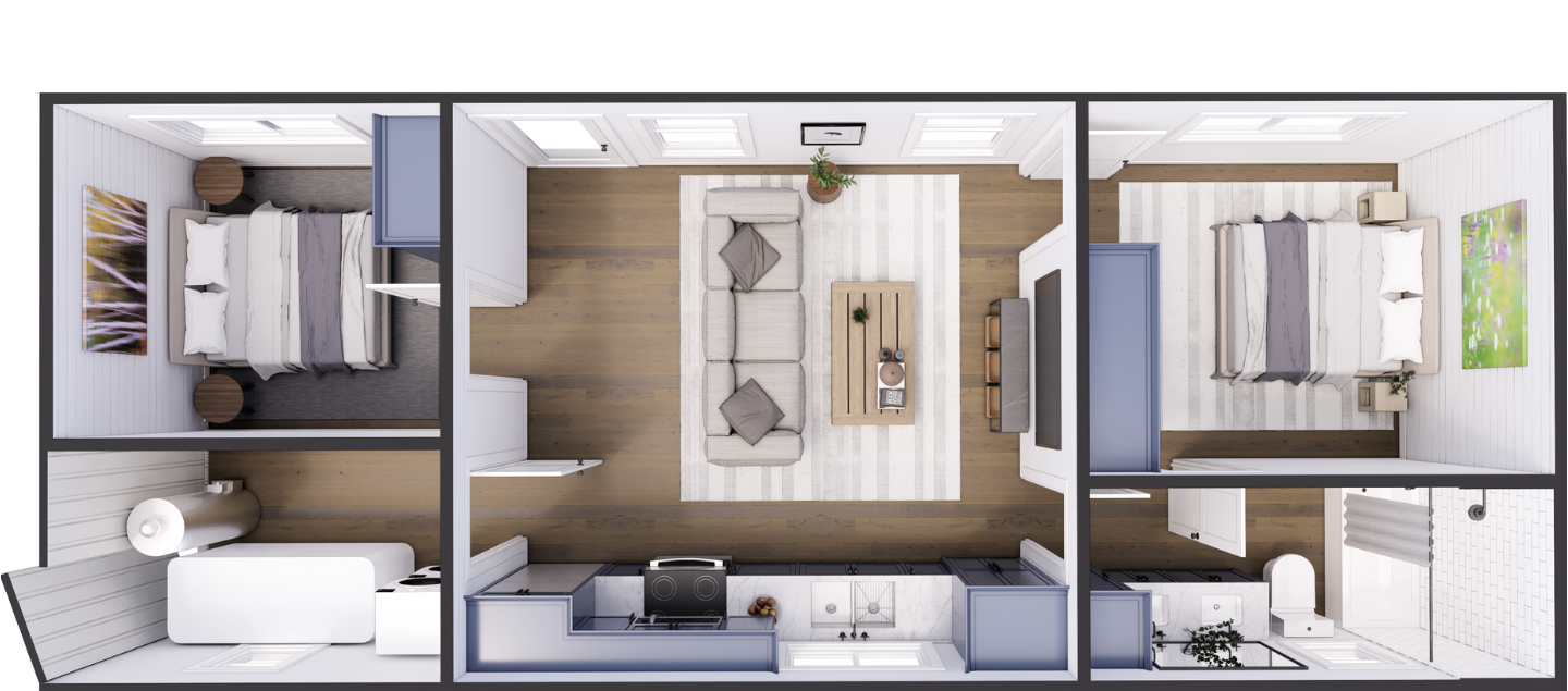 The Voyager Off-Grid Container Home