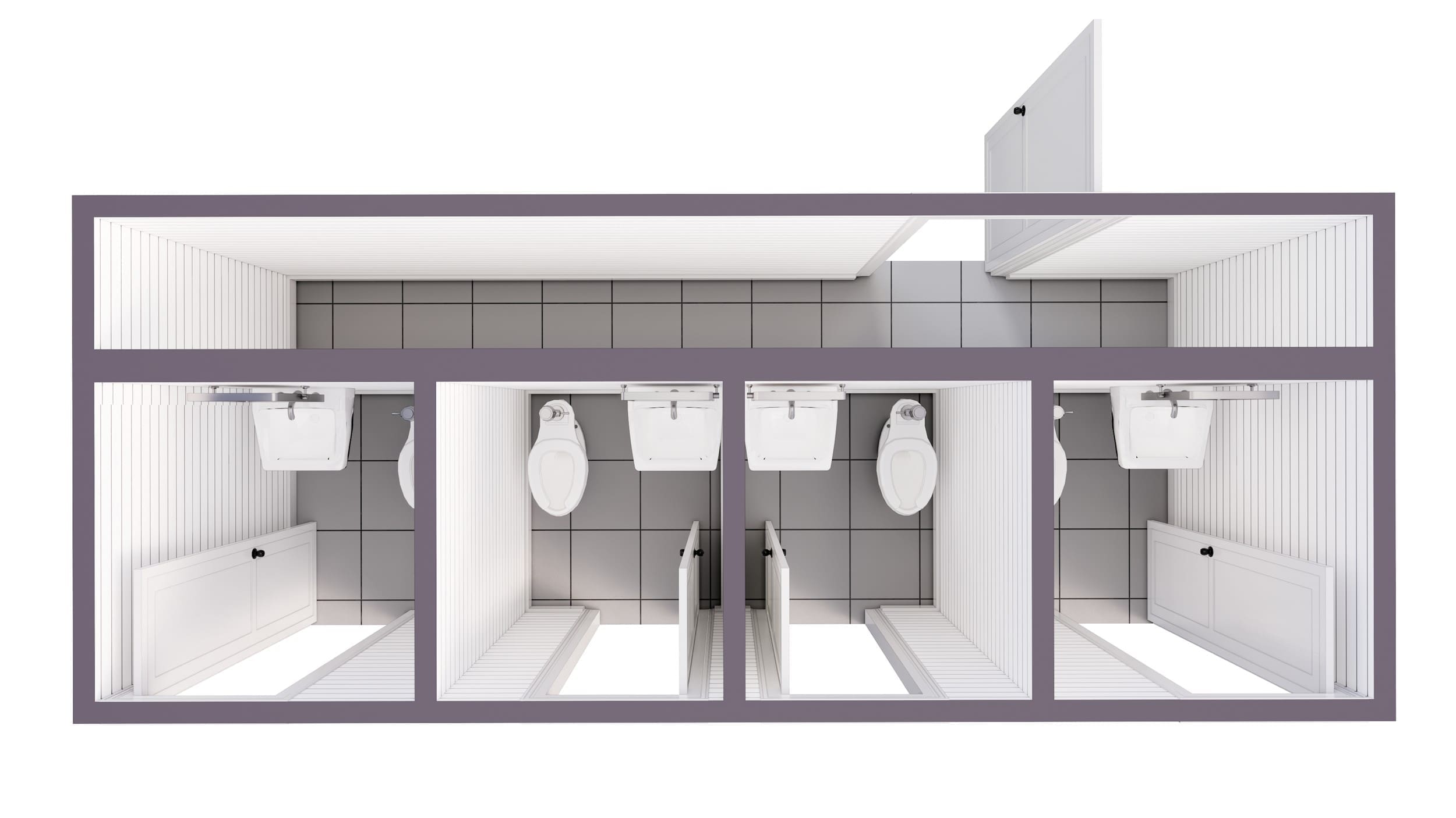 20-Foot Shipping Container Bathroom