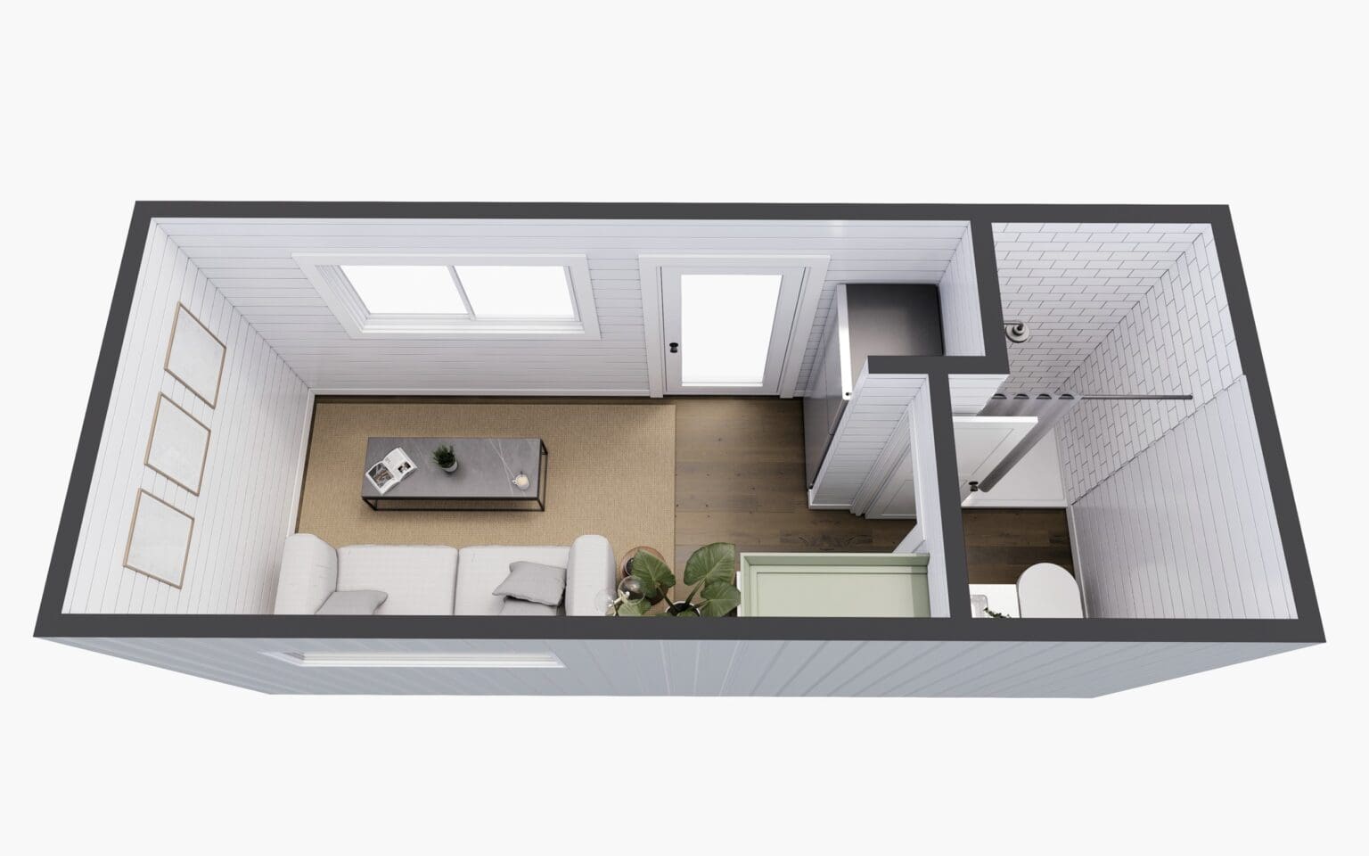 The Nook: Studio Container Home by Custom Container Living